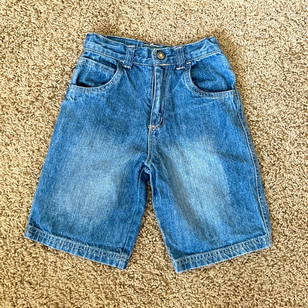 3 for $15 🍉 Boys Blue Denim Jeans Shorts with Adjustable Waist, Size 4T